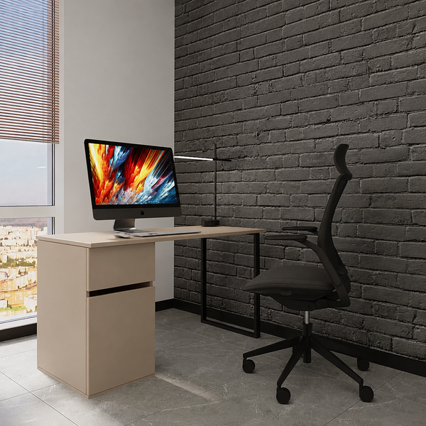 Компьютерный стол Loft design Даллас Кашемир 1100 мм MPL0395 фото